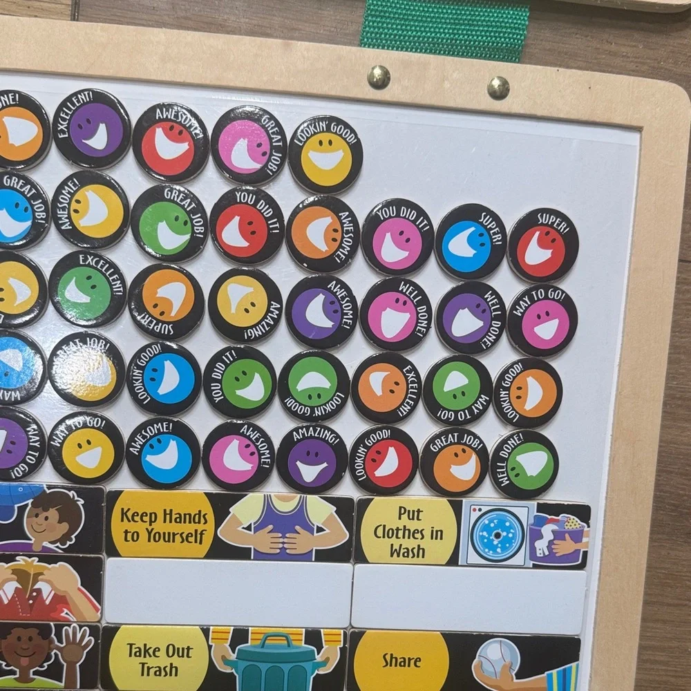 Melissa and Doug Magnetic Responsibility Chart with Colorful Magnets